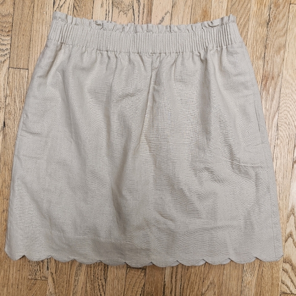 J Crew Size 4 Linen Skirt - Picture 1 of 6